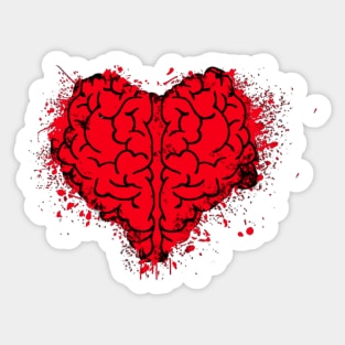 Heart Brain Sticker